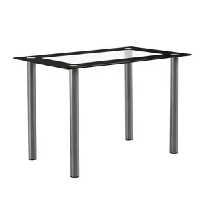 110cm Dining Table Tempered Glass Dining Table 110cm Dining Table Tempered Glass Dining Table