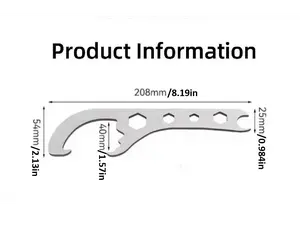 1PCS/2PCS Paint Can Opener Tool Bucket Can Opener Tool with Lid Opener Wrench Lid Removal Tool Bucket Lid Manual Opener Tool Suitable for Home Industry Portable Multi-function Adjustable Wrench