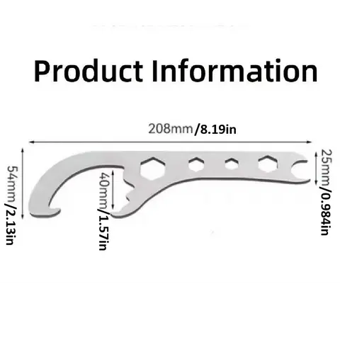 1 PCS Utensils Bucket Lid Manual Opener - Multi-Function Adjustable Wrench, Portable, Sturdy Durable, Easy Leverage for Home, Industrial Paint Cans, Drums, Containers