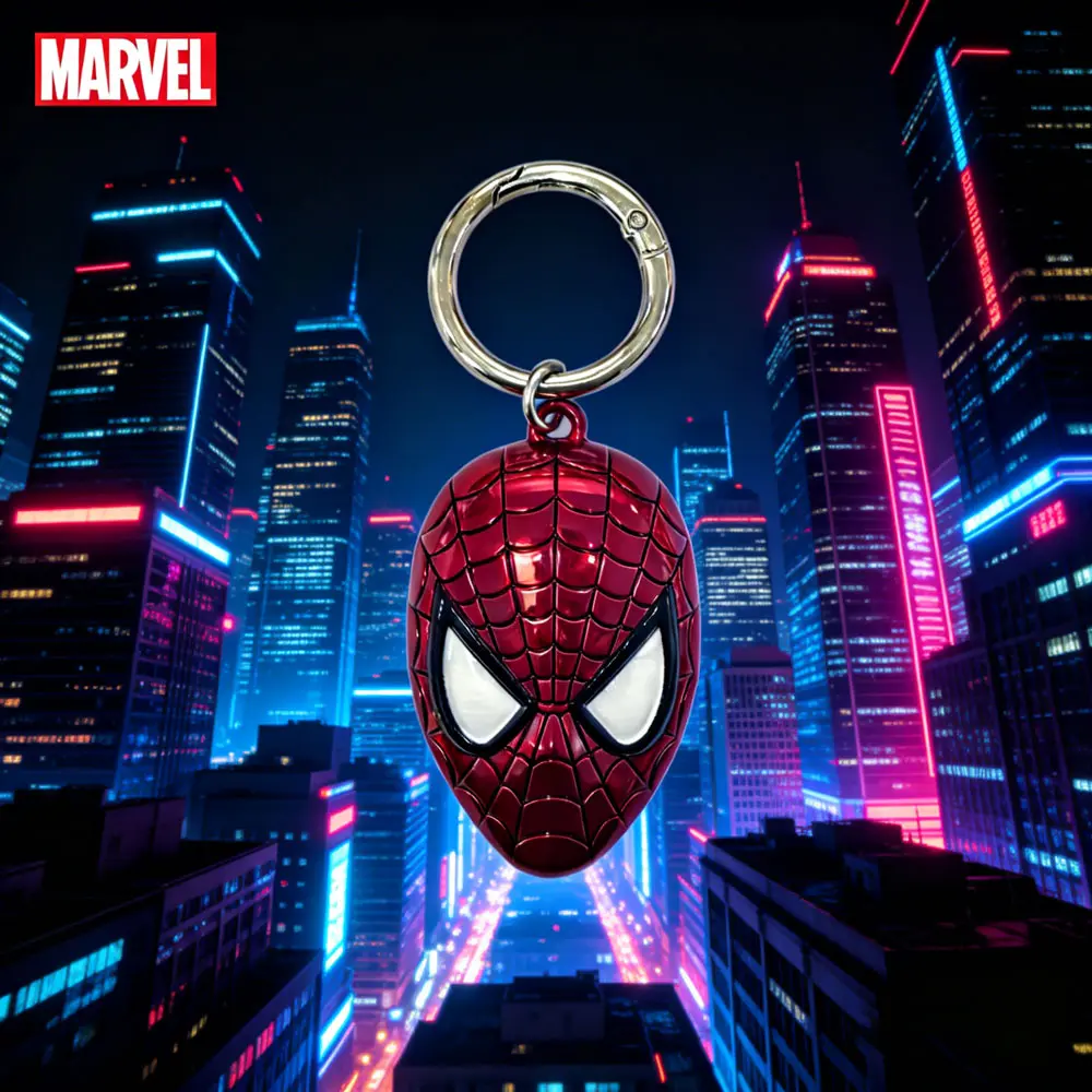 Marvel Alloy Keychain Collection for Fans: Spider-Man, Deadpool, Iron Man, Thor - Cute Avengers Figure Keyring, Backpack Bag Charm, Cool Gifts