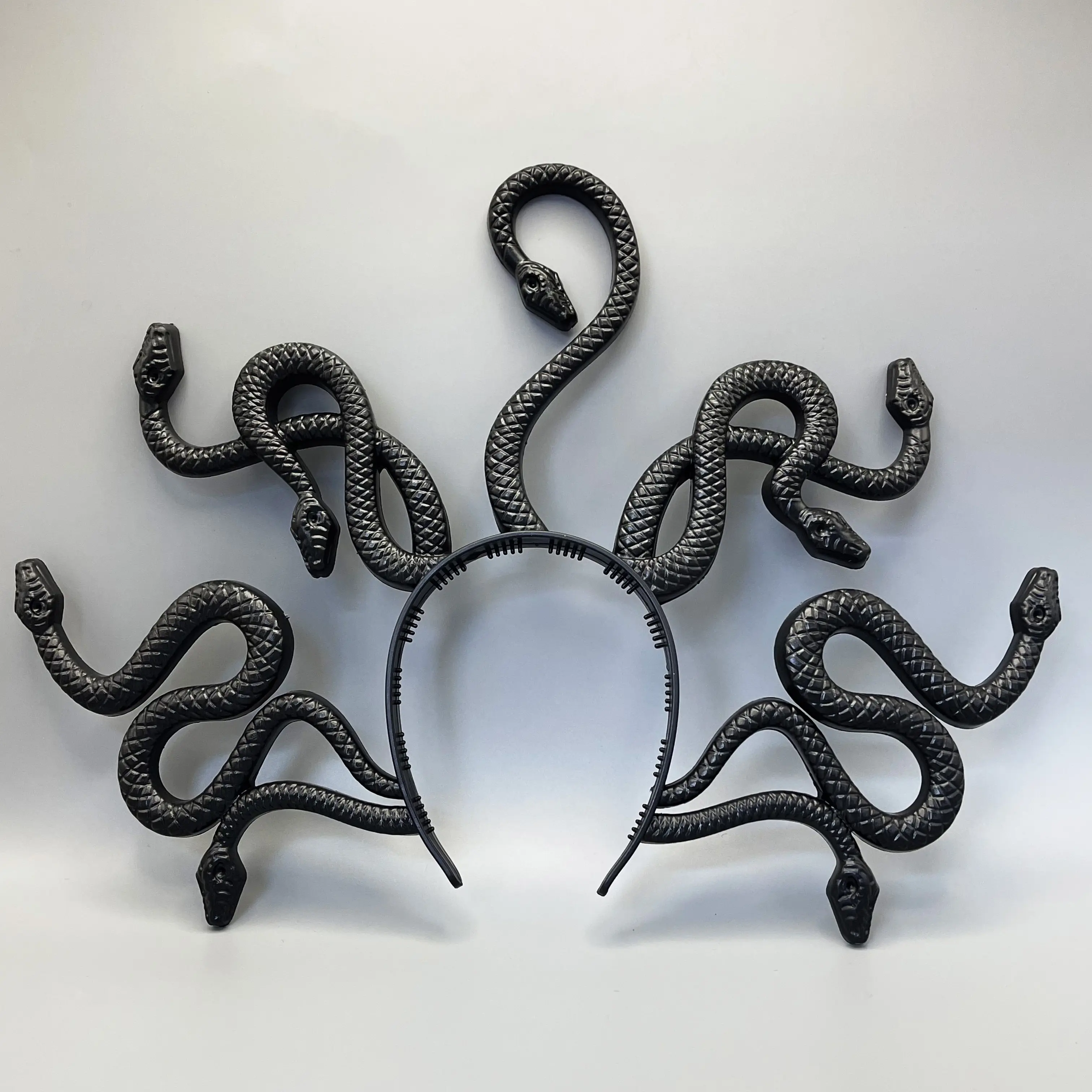 Retro Gold Vintage Medusa Snake Hair Headband - Circular Band Ghost-Look Animal Mouth Hair Accessory for Halloween,Carnival Costume Props,Party Gatherings