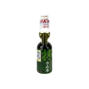 HATAKOSEN Japanese Matcha Ramune Soda - 200ml Carbonated Drink, Unique Japanese Flavor