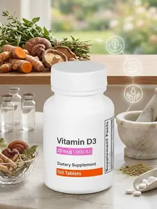 Vitamin D3, 25 mcg (1,000 IU) - Dietary Supplement - 100 Tablets (1 Pack)