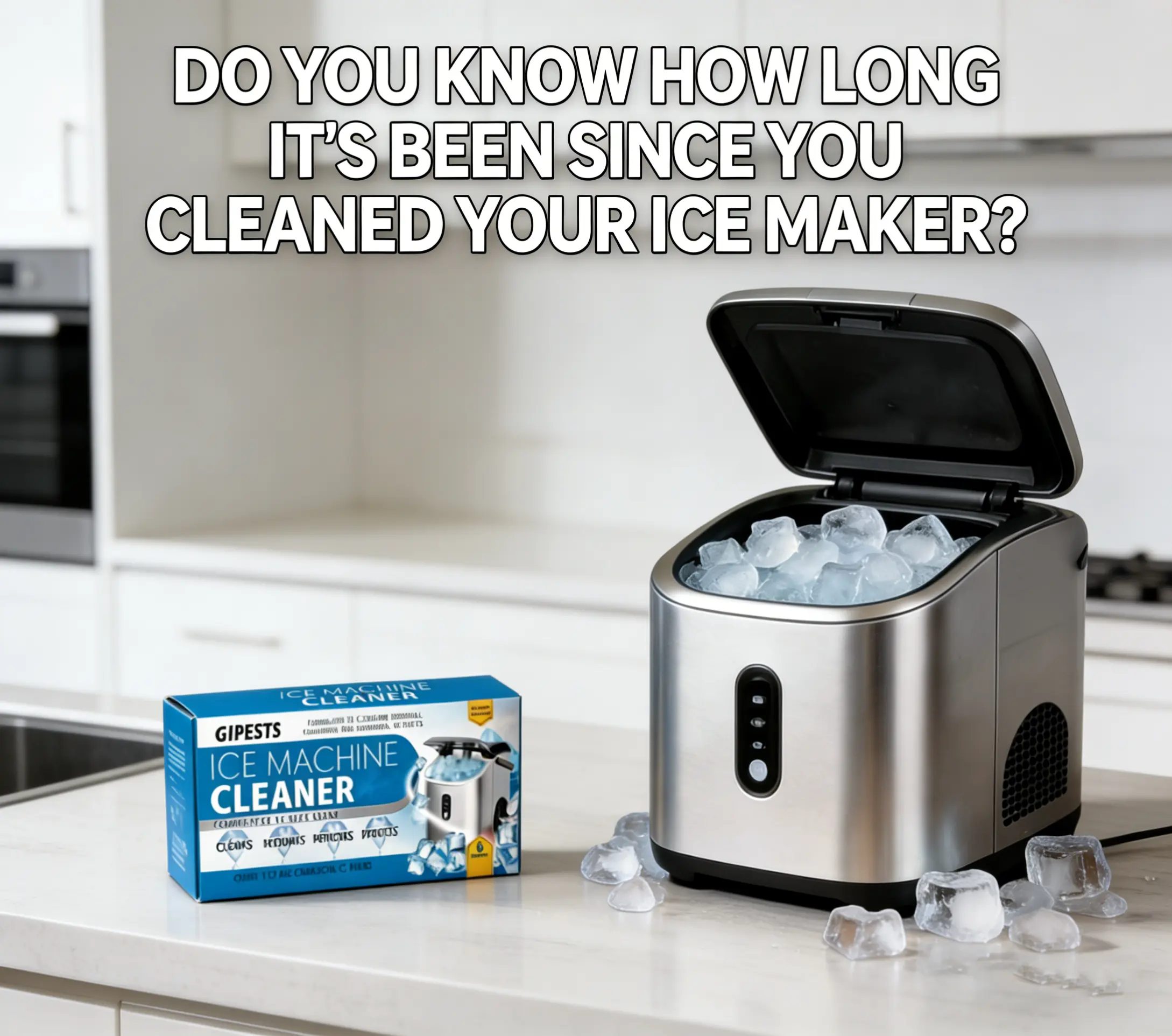 Nickel-Safe Descaling Cleaning Tablets, 6-Packs Box for Countertop Nugget Ice Machines and Kitchen Appliance Cleaning