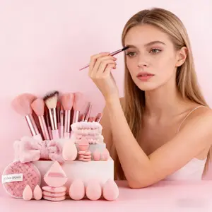40pcs Makeup Tool Set, Face Washing Sponge, Eyeliner Brush, Concealer Applicator, Foundation Blending Kit, Essential Beauty Tools