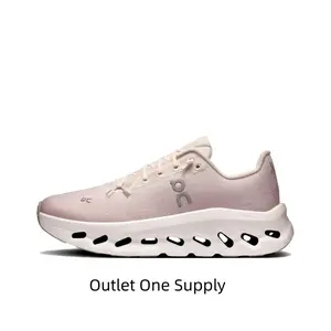 Light Pink Sculpted Casual Shoes, Integrated Knit Upper with Hollow Cloud Cushioning Midsole Design