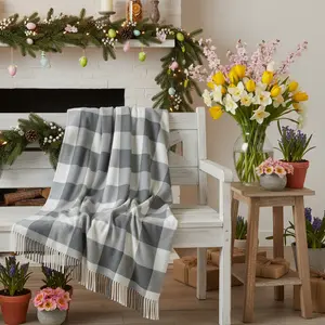Grace Ann Check Woven Throw