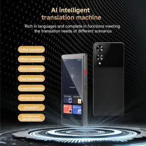 AI Translator Device, Digital Products, 27 Languages Offline Translation, 148 Languages Online Translation, Real-time translation of video calls, photo translation in 74 languages, 2000mA large-capacity battery, 26 currency exchange rate conversion