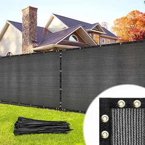 6x50ft Privacy Screen for Fence - Heavy Duty Windscreen Fencing Mesh Shade Net Cover with Cable Tie, UV-Protection for Wall Garden Yard Pool Deck Shield 90%, Anthracite