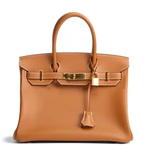 Pre-owned Hermés Epsom Leather Tote Bags HERMES Birkin 30 Epsom Gold w/ Gold Hardware