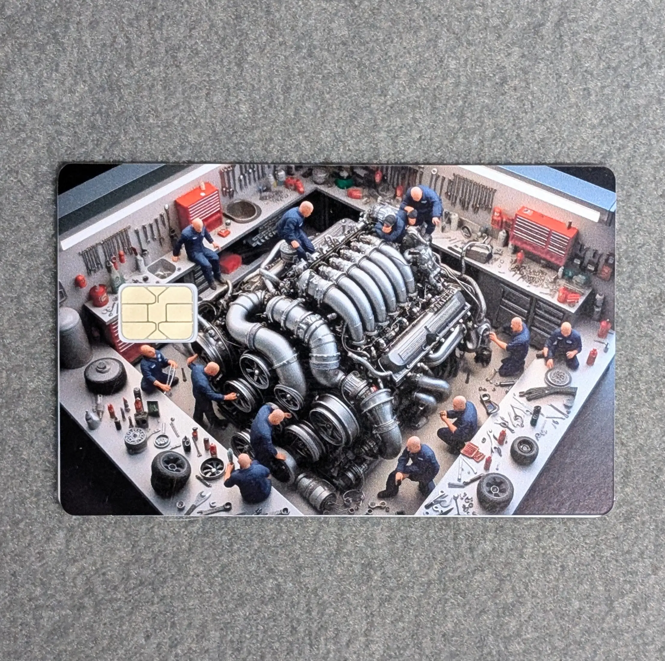 Mechanic #223 Card Protector Sticker, Overlay, Decorative Only