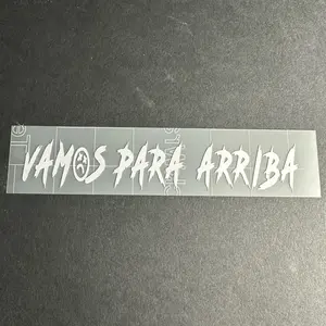 Vamos para arriba decal measuring 5.5 in wide and 1 in height