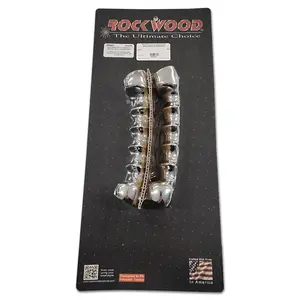 Rockwood Chrome Door Handle Pull W/ Fingertips For Peterbilt 9 3/8 Inch Aluminum Stainless Steel Grab Handle With Finger Grips