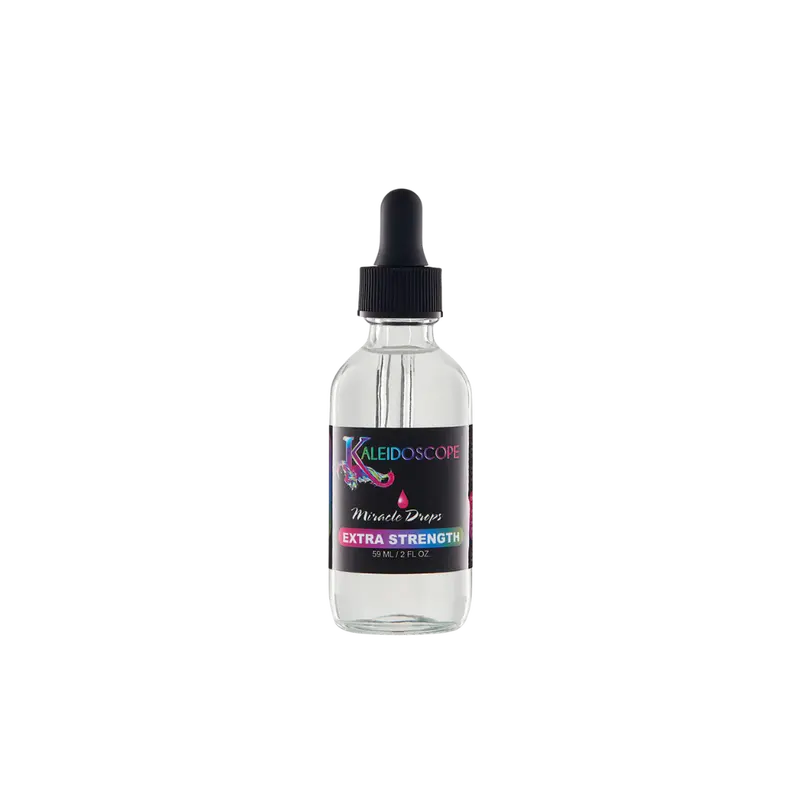 KALEIDOSCOPE Miracle Drops Extra Strength Nourishing Hair Oil - Peppermint & Tea Tree Cooling Mint Treatment, 2oz, Strengthens Strands, Boosts Growth