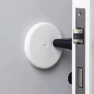 No Drill Silicone Door Stopper Bumper Pads, Round Square Adhesive Wall Protector, Anti-Noise Sliding Door Buffer, Furniture Corner Guard, Multi-Surface Anti-Slip Protection for Home Office