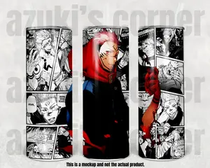 Sukuna JJK Anime Manga Panel Tumbler 20/25 oz (#47)