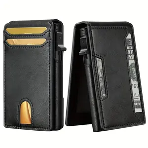 RFIDMinimalistWalletforMen:SmartWallet,FrontPocket,SlimPopUpWallet,CreditCardHolder,Black/BrownFiberWalletsforMen,BestGiftsforHim-Fashion,Simple,Durable,andStylishAccessory