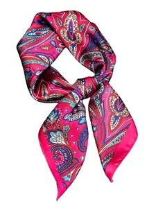 Women's Paisley Print Square Scarf, Neck Scarf, Boho Style Hair Band, Fashionable Hair Accessories for Women & Girls, Casual Versatile Scarf for Daily Wear, Boho Style Shawl