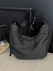 Unisex Casual Daily Use Sport Bag, Lightweight Large Capacity Gym Shoulder Zipper Crossbody Bag, Simple Versatile Design for Everyday Wear, Crossbody Shoulder Bags