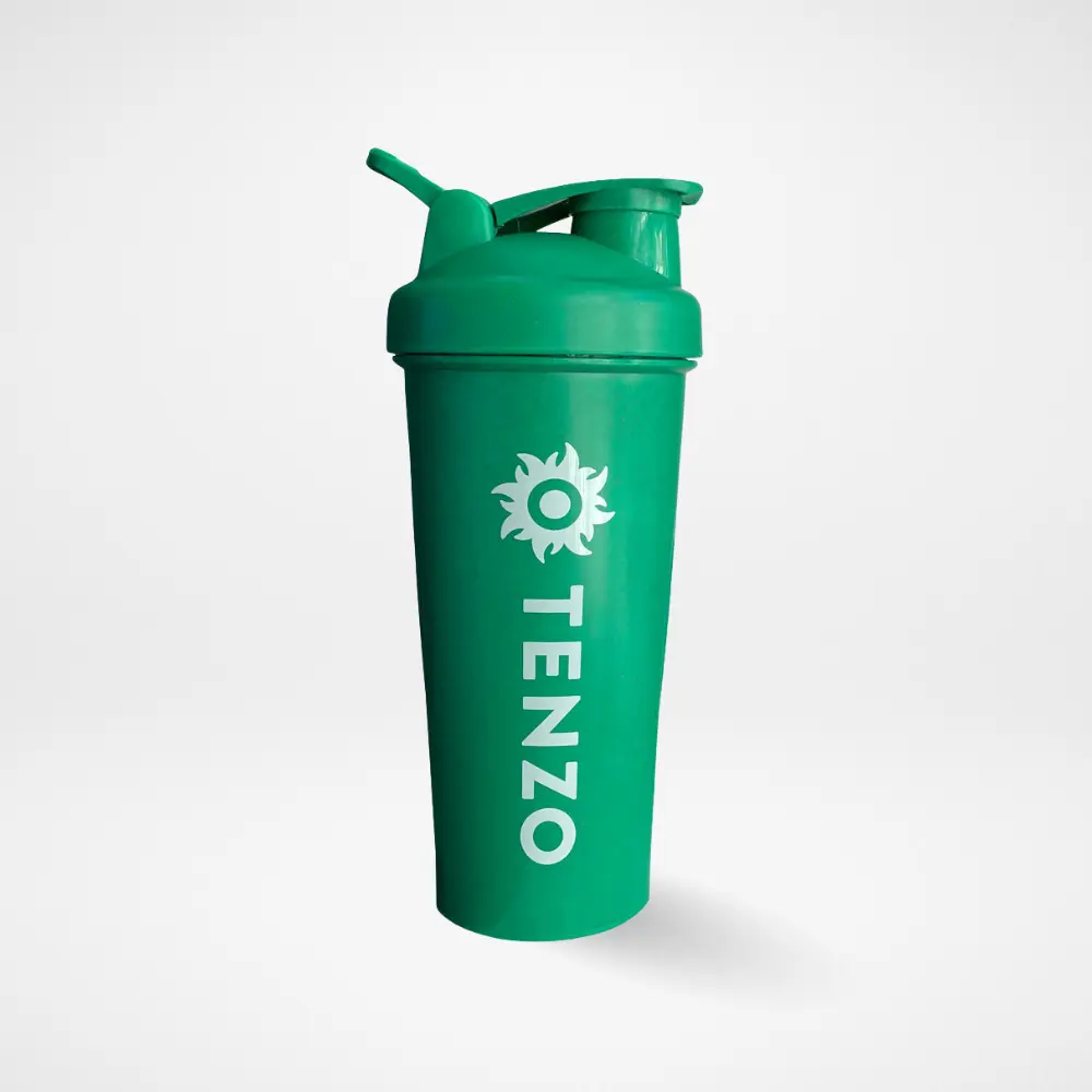 Tenzo Eco-Friendly Shaker Bottle 20-ounce Reusable Plastic Tumbler with Agitator for Matcha Mixing Portable Drinkware Dishwasher Safe Traditional Cup