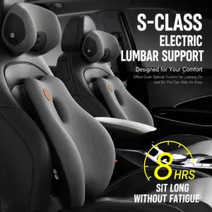Car Seat Backrest Lumbar Support Cushion, Massage Lumbar Pillow for Car Seats, Waist Support Pad for Driving Comfort, Automotive Lumbar Rest