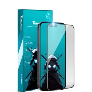 2-Pack Tempered Glass Screen Protector for iPhone 16/15 Series, Crystal Diamond-Level Durability, Scratch-Resistance, Shockproof, Easy-Apply Mobile Phone Accessories for Smart Devices
