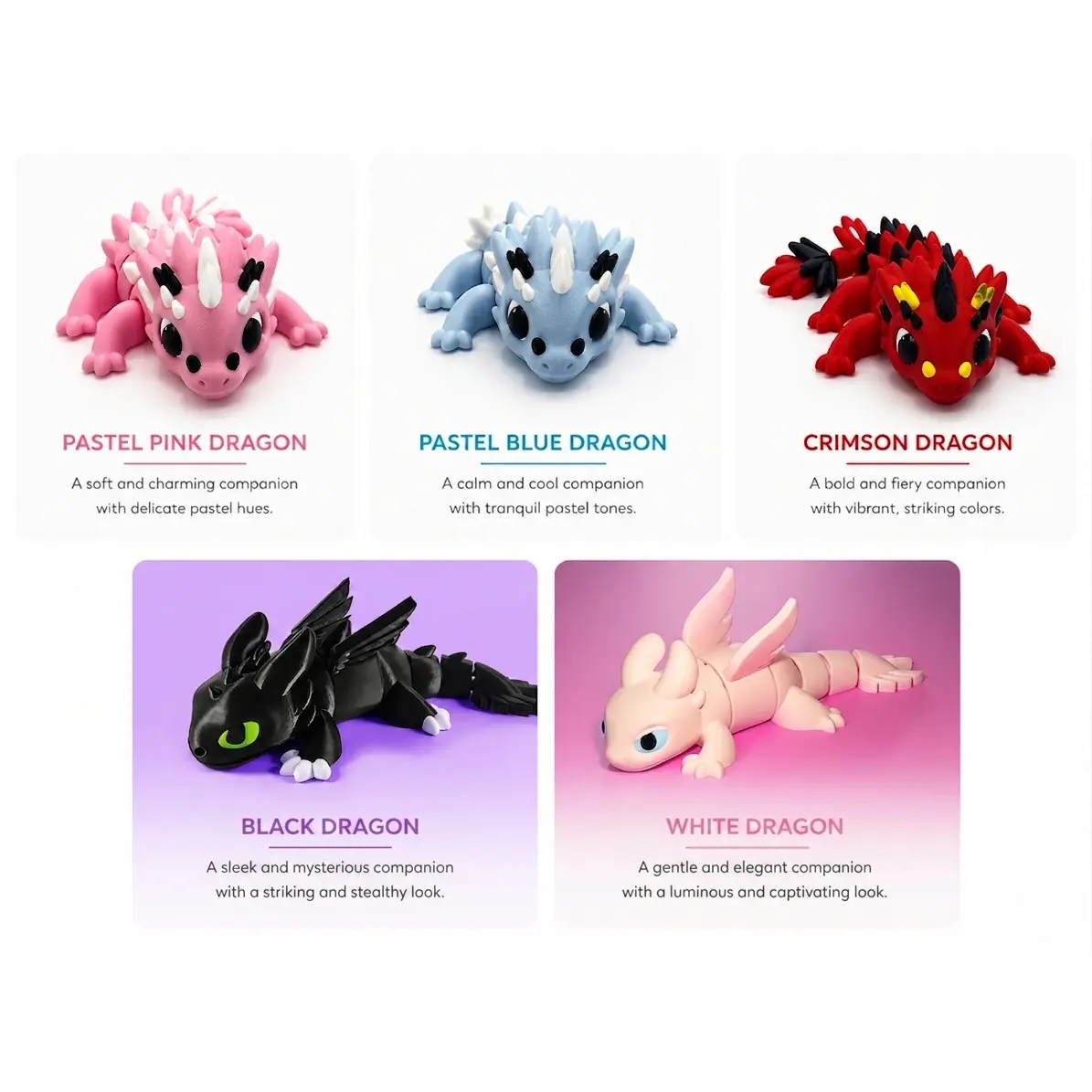 Flexi Dragon Variants