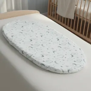 Baby Bassinet Sheets Ultra Soft Fitted Bassinet Mattress Sheets Stretchy Full Cover Changing Pad Covers