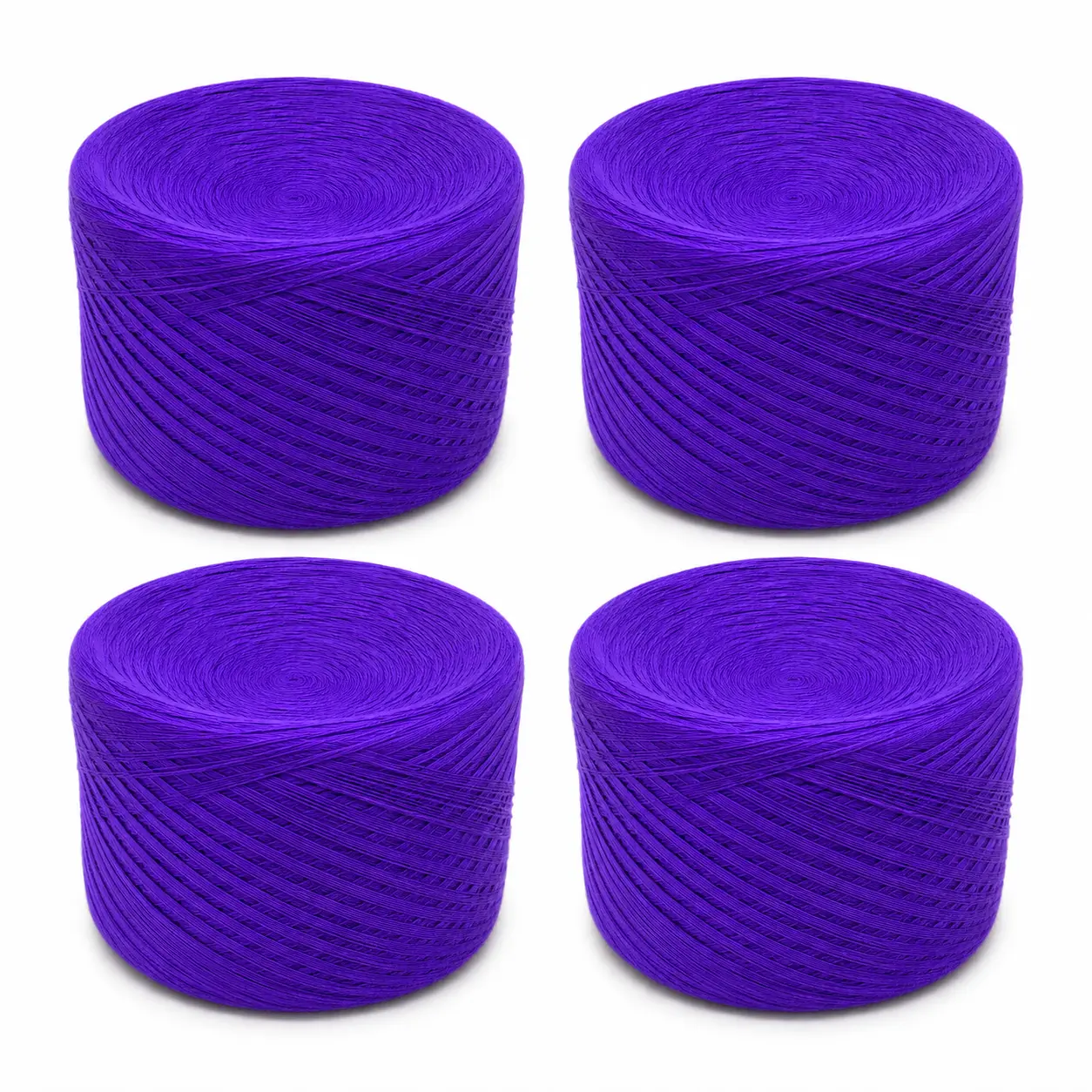 4-Pack Soft Cotton Crochet Yarn, 4×200g/800g 100% Cotton Crochet Thread & Knitting Yarn for Sweaters, Shawls, Blankets and Tote Bags, with Hook & Stitch Markers