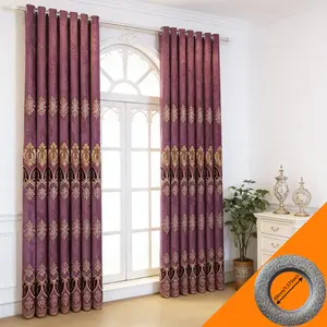 Luxury Embroidered Velvet Curtains, High Light Blocking Jacquard Fabric, Living Room Bedroom European Style Finished Curtains (no Rod)