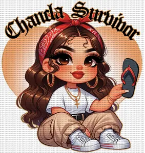 Chancla survivor UV DECAL