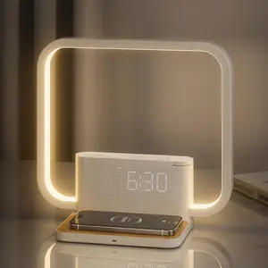 Reteyung Sunrise Alarm Clocks with Wireless Charger, Touch Bedside lamp,White Noise Machine for Adults, 10 Sleep Sounds,Room decoration