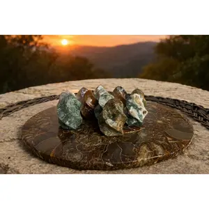 Ocean Jasper Mini Flames Natural Crystal Energy Stones