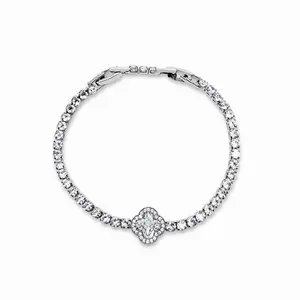 Mulan Clover Tennis Bracelet, Unisex Fit, Women’s Jewelry Accessories