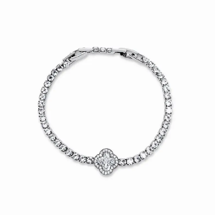 Mulan Clover Tennis Bracelet, Unisex Fit, Women’s Jewelry Accessories