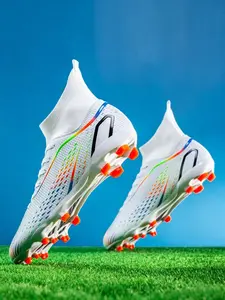 New Unisex Soccer Shoes, World Cup Ag Long Studs Anti-Slip Training Boots, Outdoor Grass Football Cleats, Professional Sportswear