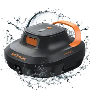 CoasTeering Cordless Robotic Pool Vacuum Cleaner, Robot Pool Vacuum for Above Ground Pools with 120 Mins Runtime, Dual Brushless Motors, Ideal for Swimming Pools up to 1292 Sq.Ft Outdoor Water Safety Modern