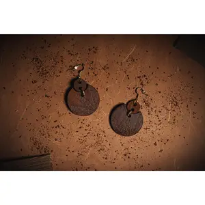 Double Stacked Banana Leaf Earrings