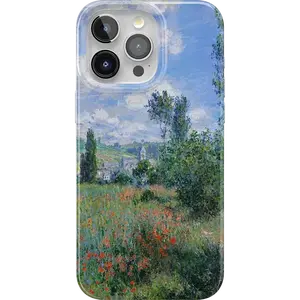 Casely iPhone 15 Pro Case | The Met Museum | Monet's View | Compatible with MagSafe | Classic Ultra Thin Design