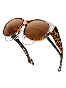 1 pair set of sunglasses unisex oversized cat eye design polarized UV outdoor driving/traveling/sunbathing multi-scene applicable lightweight and comfortable fashion goggles