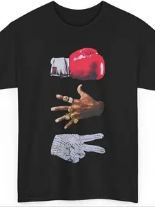 Men's Tyson Jackson Short Sleeve Graphic Tee, Soft Breathable Fabric, Casual Fitted Crop Top, All Seasons Wear, H Type Silhouette