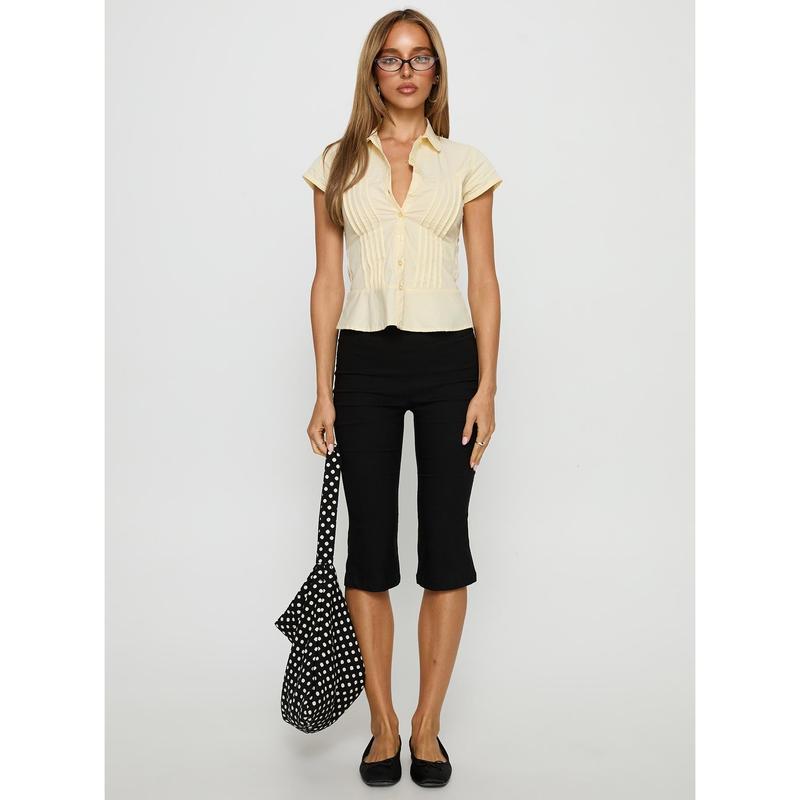 Wilmot Blouse Buttermilk Poplin