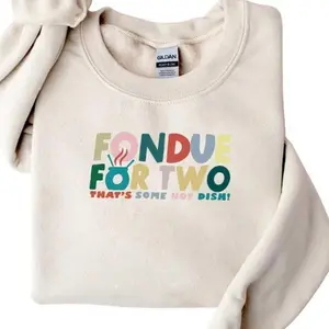 Glee Sweatshirtwith Unisex Clothing, Fondue For Two Print, Lord Tubbington, Brittany Sweatshirt, William McKinley High Sweatshirt Long Sleeve Cotton