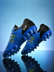 Professional Breathable Soccer Shoes Fg/ag Long Nails Artificial Grass, Anti-Slip Sports Shoes for Training and Competition Football Boots, Soccer Cleats