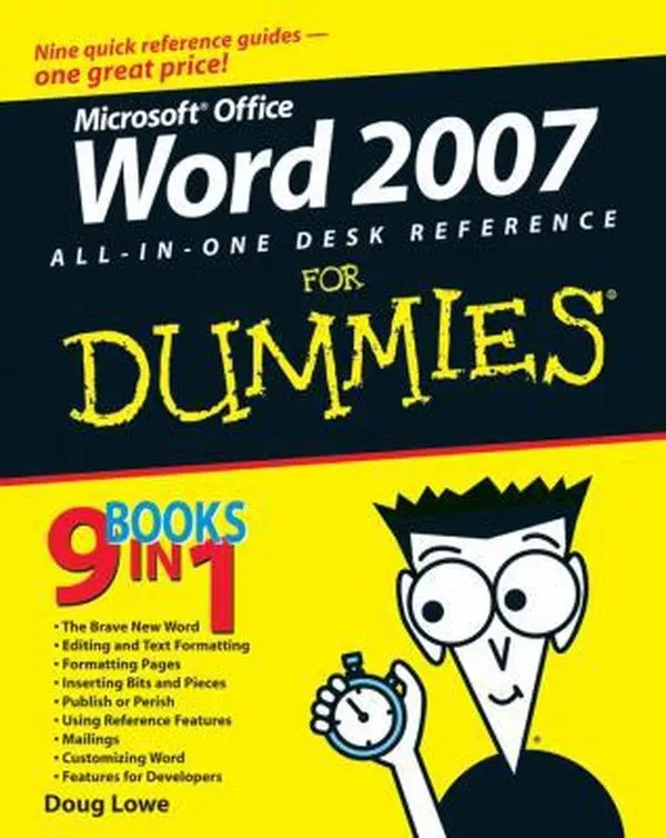 Used Book - Word 2007 All-in-1 Desk Reference For Dummies by Doug Lowe, 696pp Softcover, Good Condition, English Language