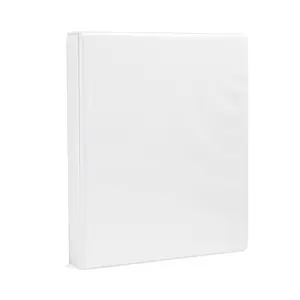 4-Pack 3-Ring Binder, 1-Inch - White round rings open and close easily 175 sheet capacity