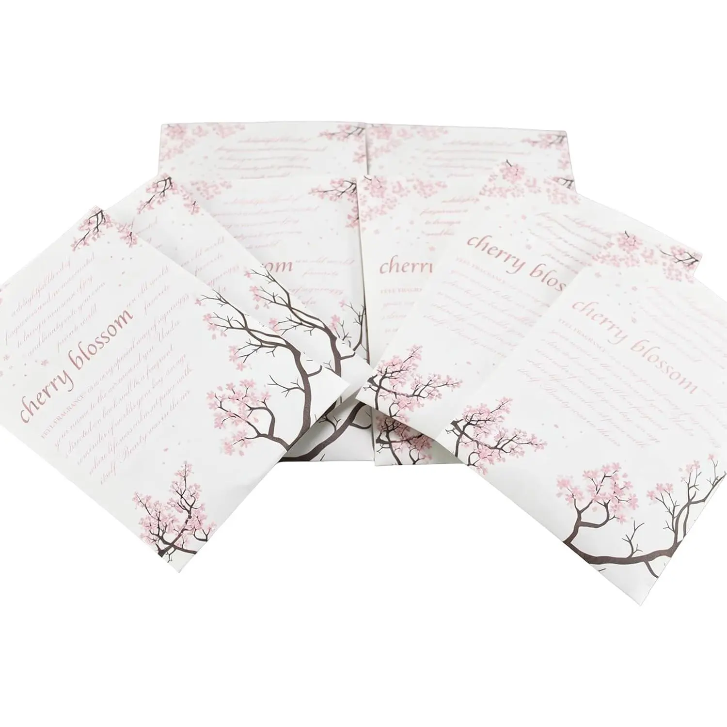 Cherry Blossom Scented Sachet for Drawers and Closets - Feel Fragrance Sachets, Lot of 8 (Cherry Blossom)