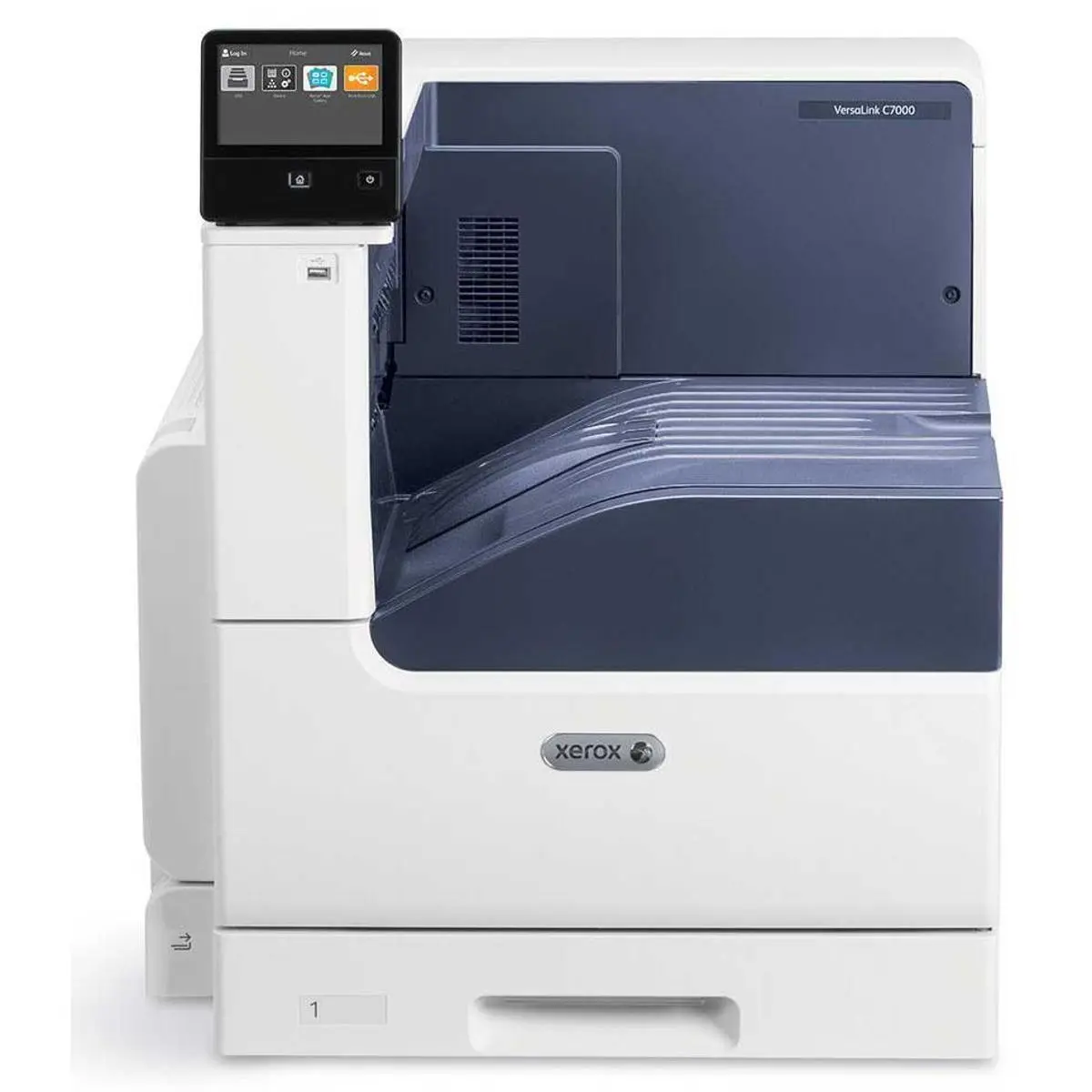 Xerox VersaLink C7000 Series Single Function Color Laser Printer - 35 ppm Speed, Duplex Print, 620 Sheets Capacity, Touchscreen UI