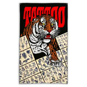 Tattoo Tiger Tapestry