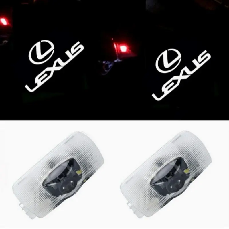 2pcs Car Door Welcome Light Logo Projector Lamp For Lexus F SPORT GX460 Ct200h IS250 ES 220D IS200 Fsport GS GX IS LS LX NX RX